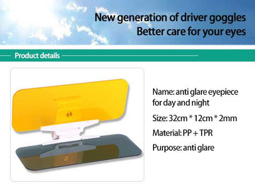 2 in 1 Car Sun HD Visor for Day & Night